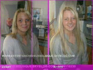 EXTENSION DE CHEVEUX A CLIPS AVANT ET APRES 2