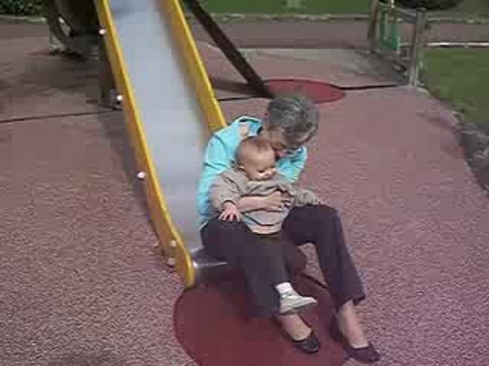 tobogan avec mamie