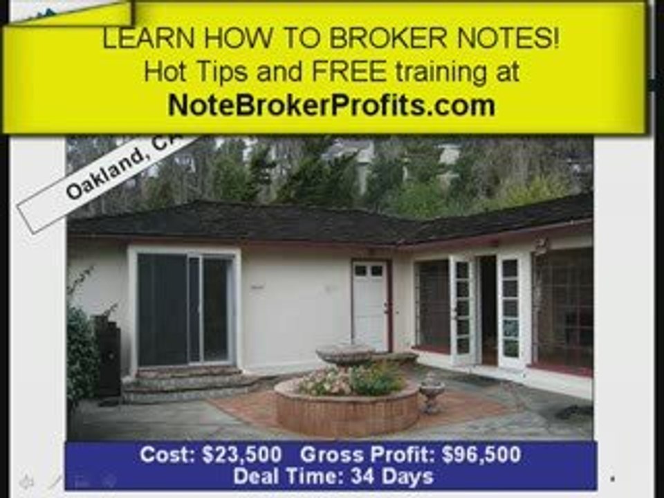 How to Broker Notes  Getting Started in the Note Buying Busi