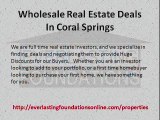 Wholesale Real Estate Deals In Coral Springs