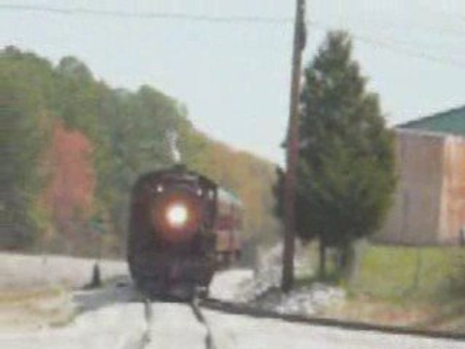 Steam 610 arriving at station