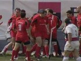 Romanian rugby players in massive fight