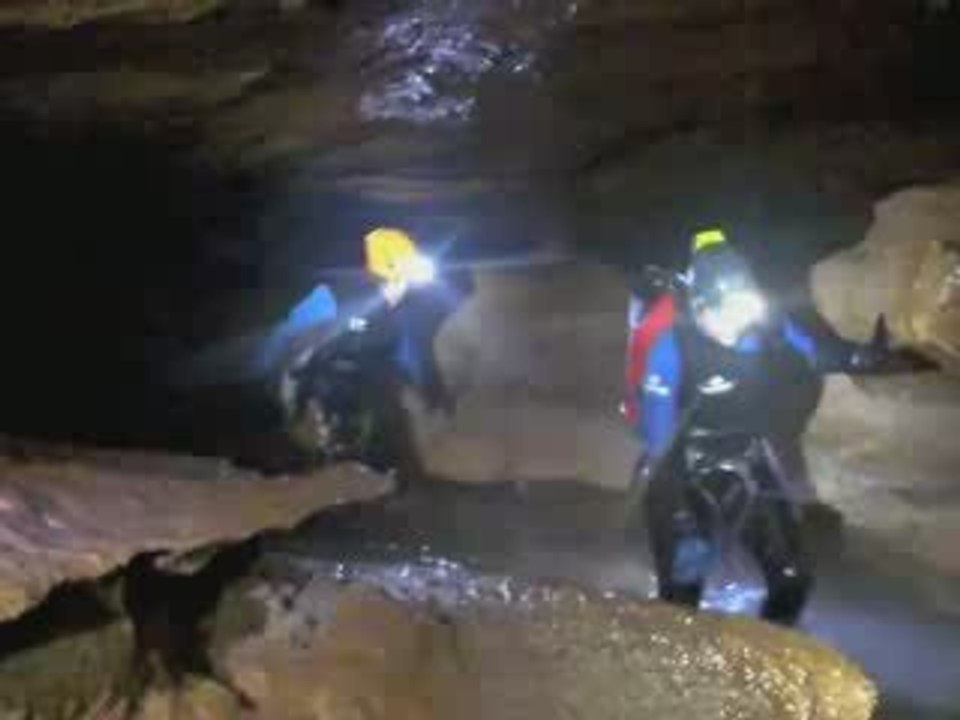 Spéléo à gournier le 27 octobre 2008