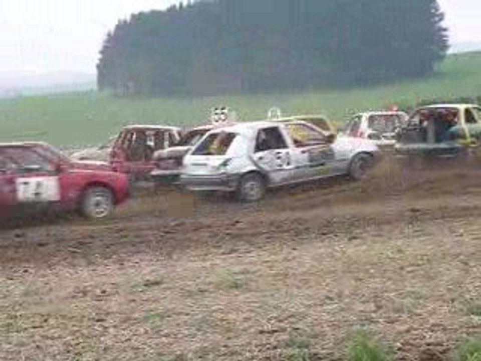 Départ 1re manche piquets