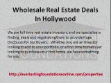 Wholesale Real Estate Deals In Hollywood