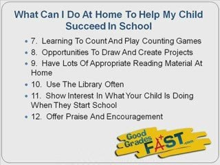 Help Your Child Get Ready For School Part 2