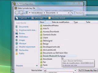 Authentification SSH par clé publique/privée avec PuTTY
