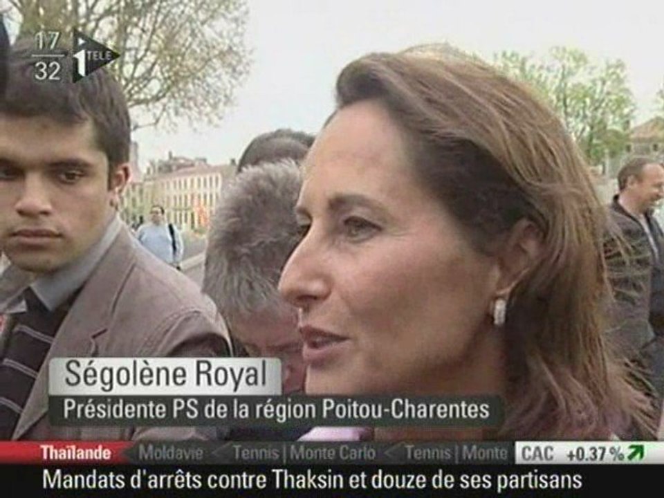 Ségolène  Royal réagit à propos d'Heuliez (14/04/2009)