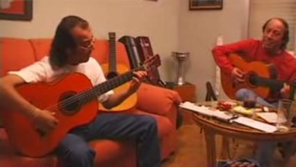 Pepe y Carlos Habichuela Tocando en casa de pepe