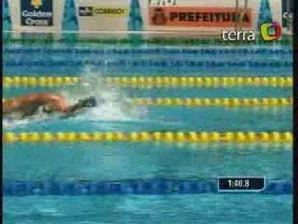 Natación Masc Brasileño rompe otro récord