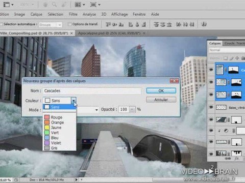 Adobe Photoshop CS4 : Réorganisation des calques