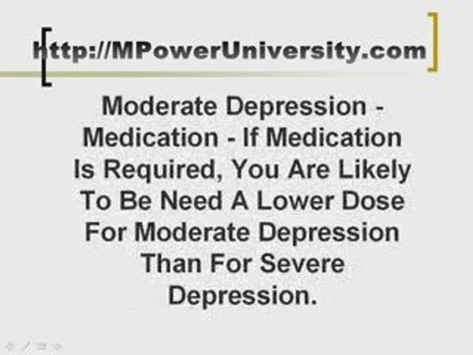 moderate depression