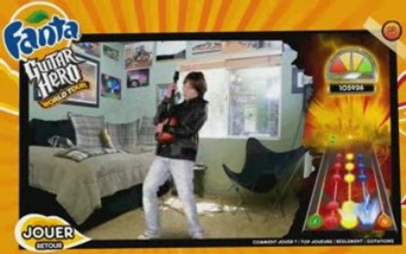 Fanta Guitar Hero Wolrd Tour Tier Guitare 176560 points