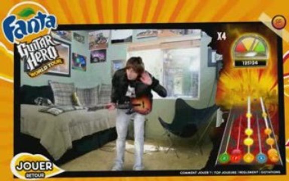 Fanta Guitar Hero Wolrd Tour Tier Guitare 166100 points