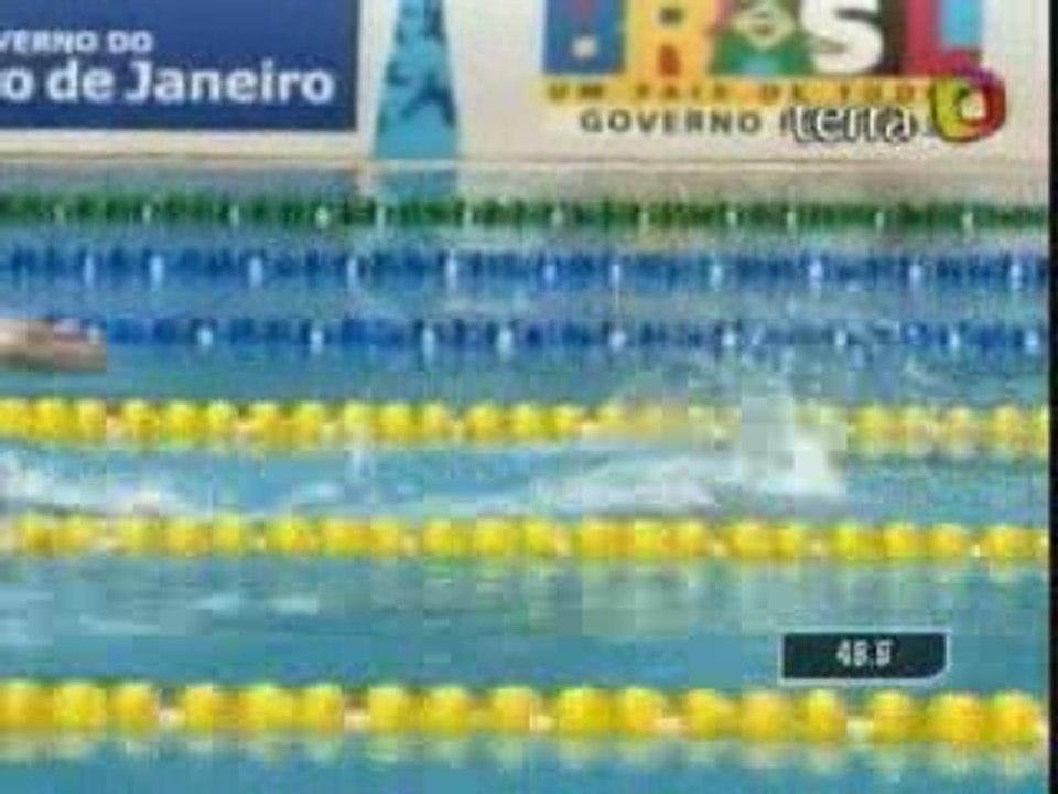 Natación Masc  Canadá gana oro en 100m pecho