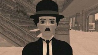 Charlie Chaplin sur Paris 1900 dans Second Life