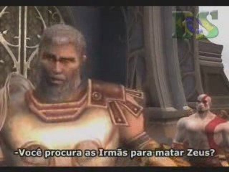 god of war Kratos e teseus dublado