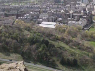 Scotland: Royal Mile viewed from the Crags