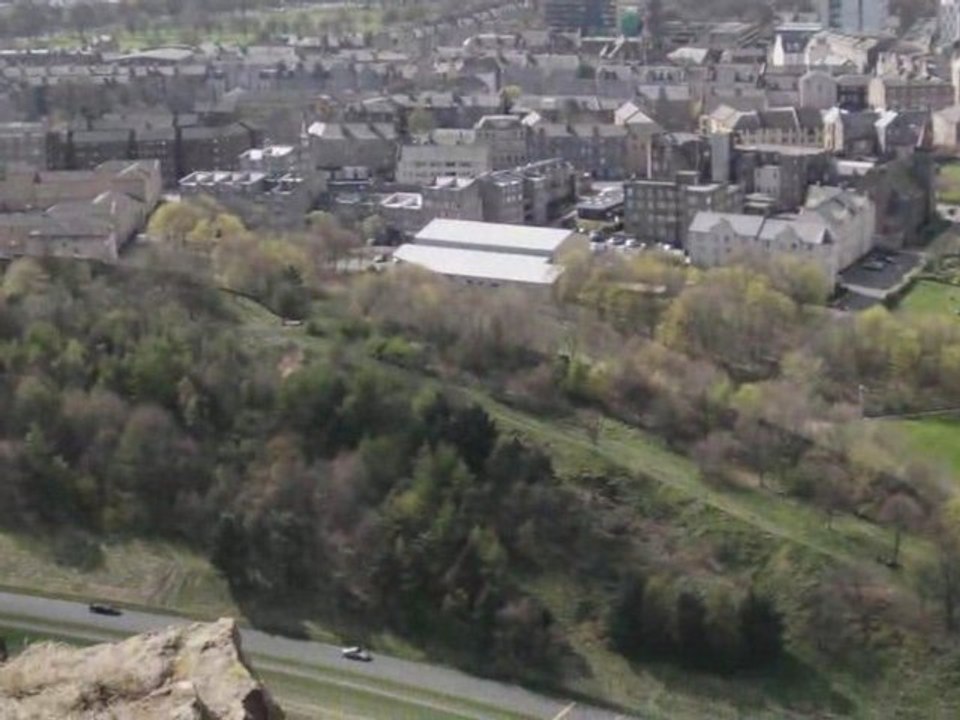 Scotland: Royal Mile viewed from the Crags
