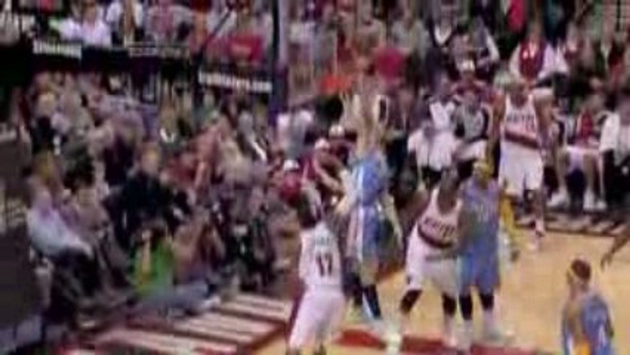 NBA The birdman elevates in the air for this Super Block