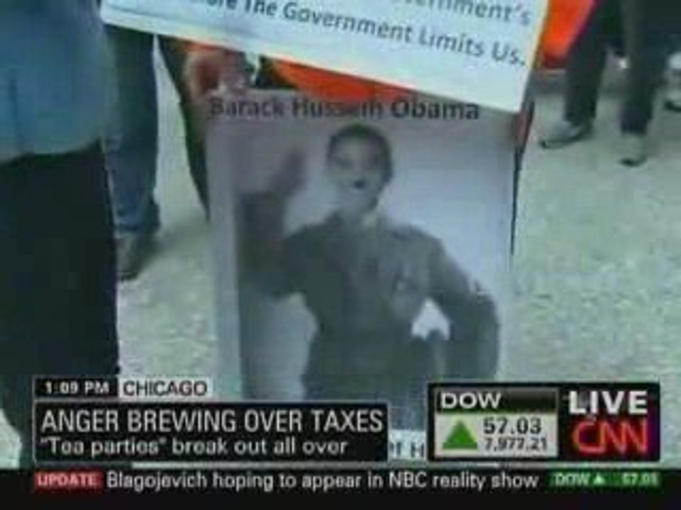 Chicago Teabagger calls Obama a fascist