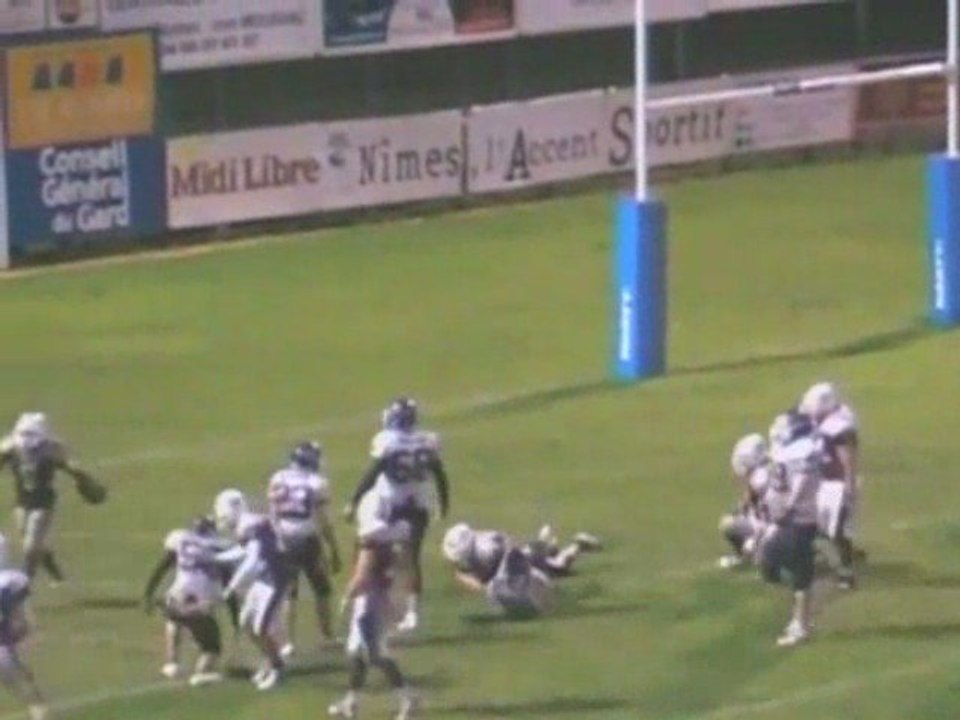 Football américain : Nîmes écrase Montpellier!