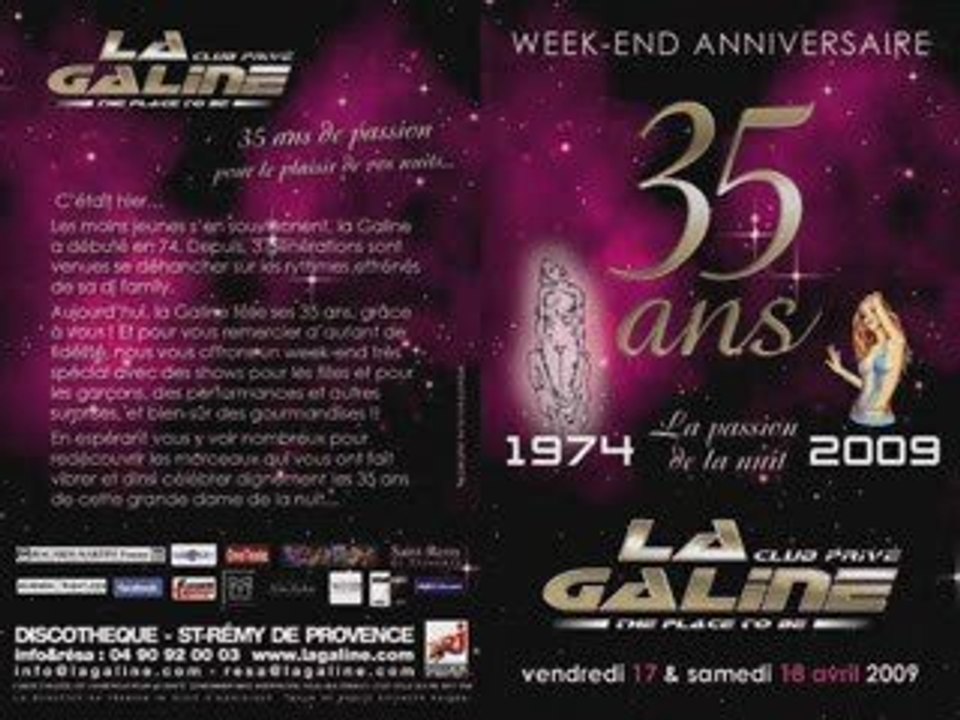35 ans galine st remy de provence avec nrj avignon teaser