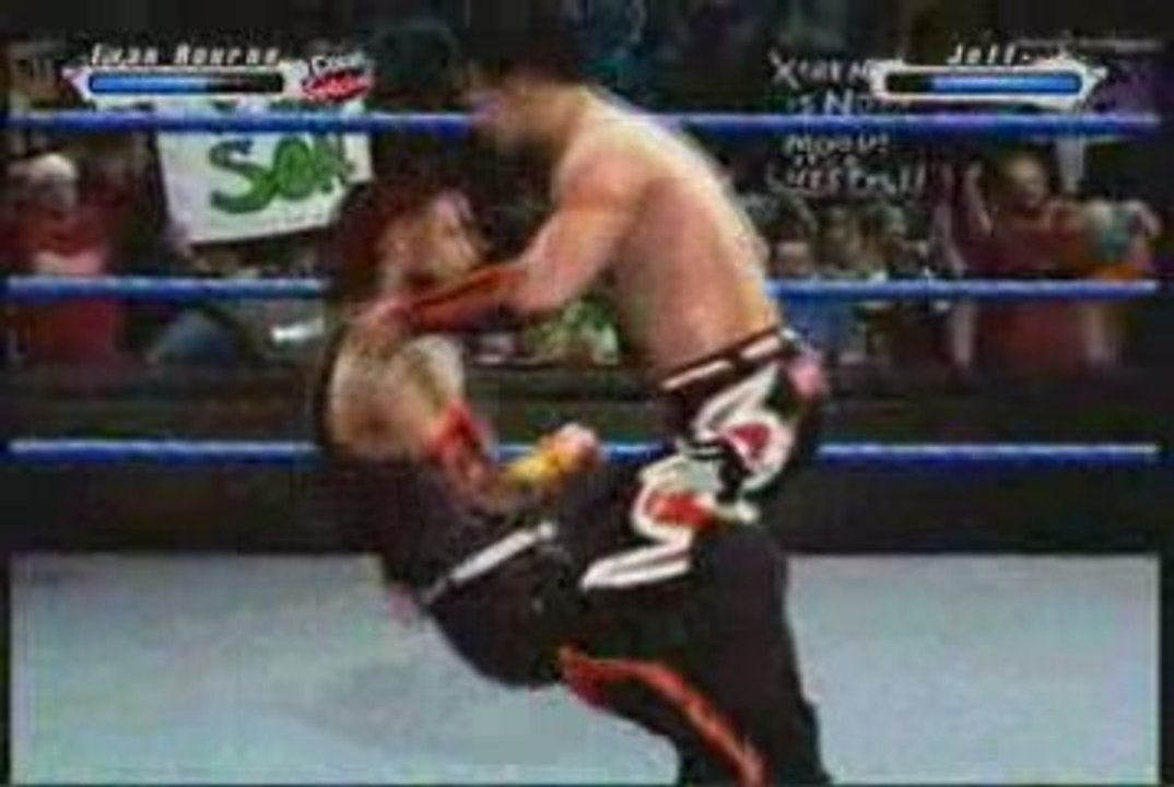 Jeff Hardy vs Evan Bourne sur Smackdown vs Raw 2009