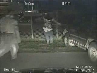 Désagréable surprise pendant une arrestation