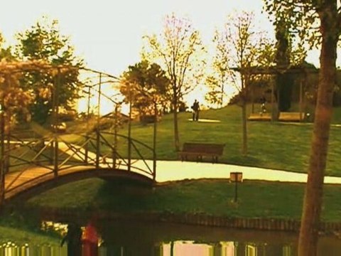 Homme-grenouille chasse les poules