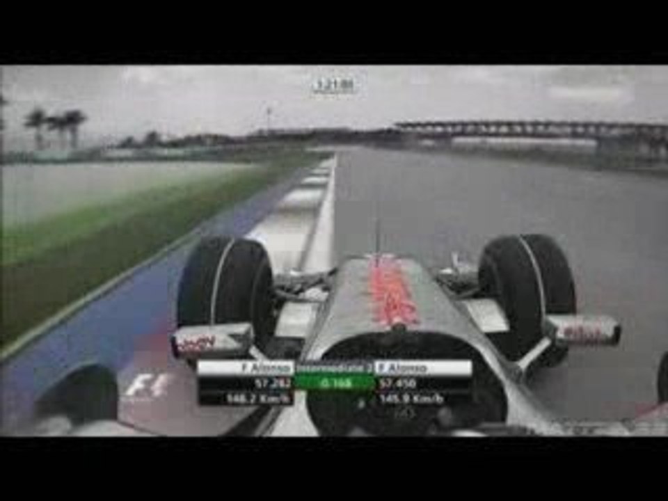 Onboard Alonso F1 Sepang 2007