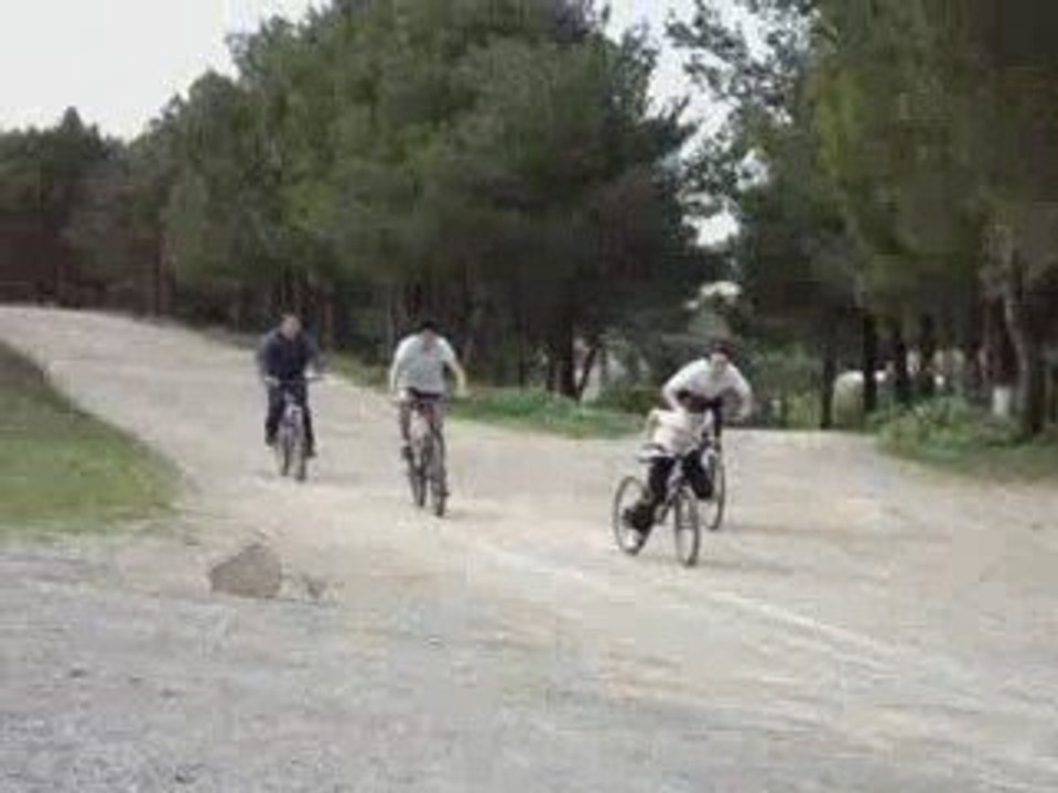 Derapage velo