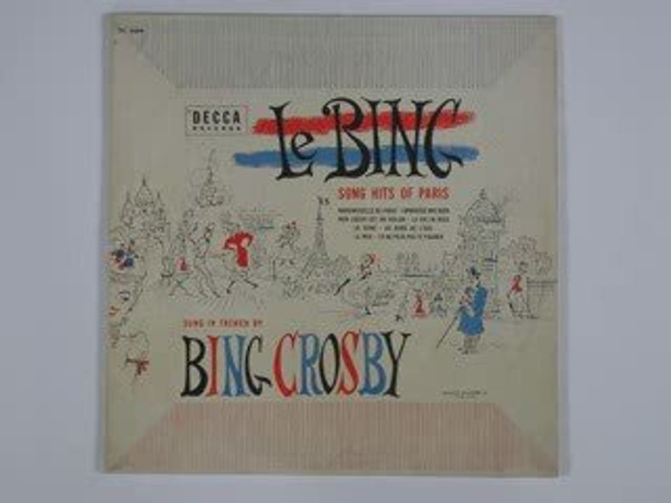 Bing Crosby chante en Français Mademoiselle de Paris