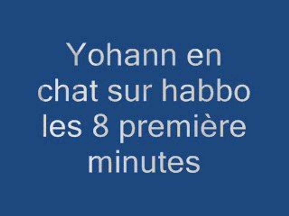 Yohann en chat sur habbo