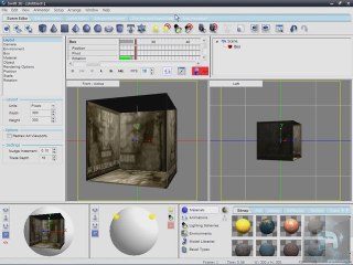 Swift 3D: Cube 3d animé avec plaquage de bitmap