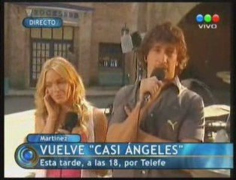 Emilia Attias & Nico Vazquez En Telefe Noticias