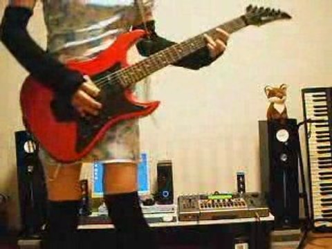 【肉まん】 姫に憧れてMOTLEY CRUEのLIVE WIREをギターで弾いてみた