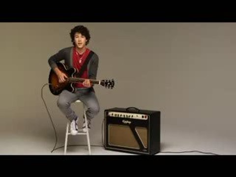 Nick Jonas Playing Guitar . ( HQ )