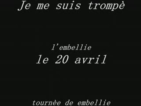 CALOGERO L'EMBELLIE je me suis trompè