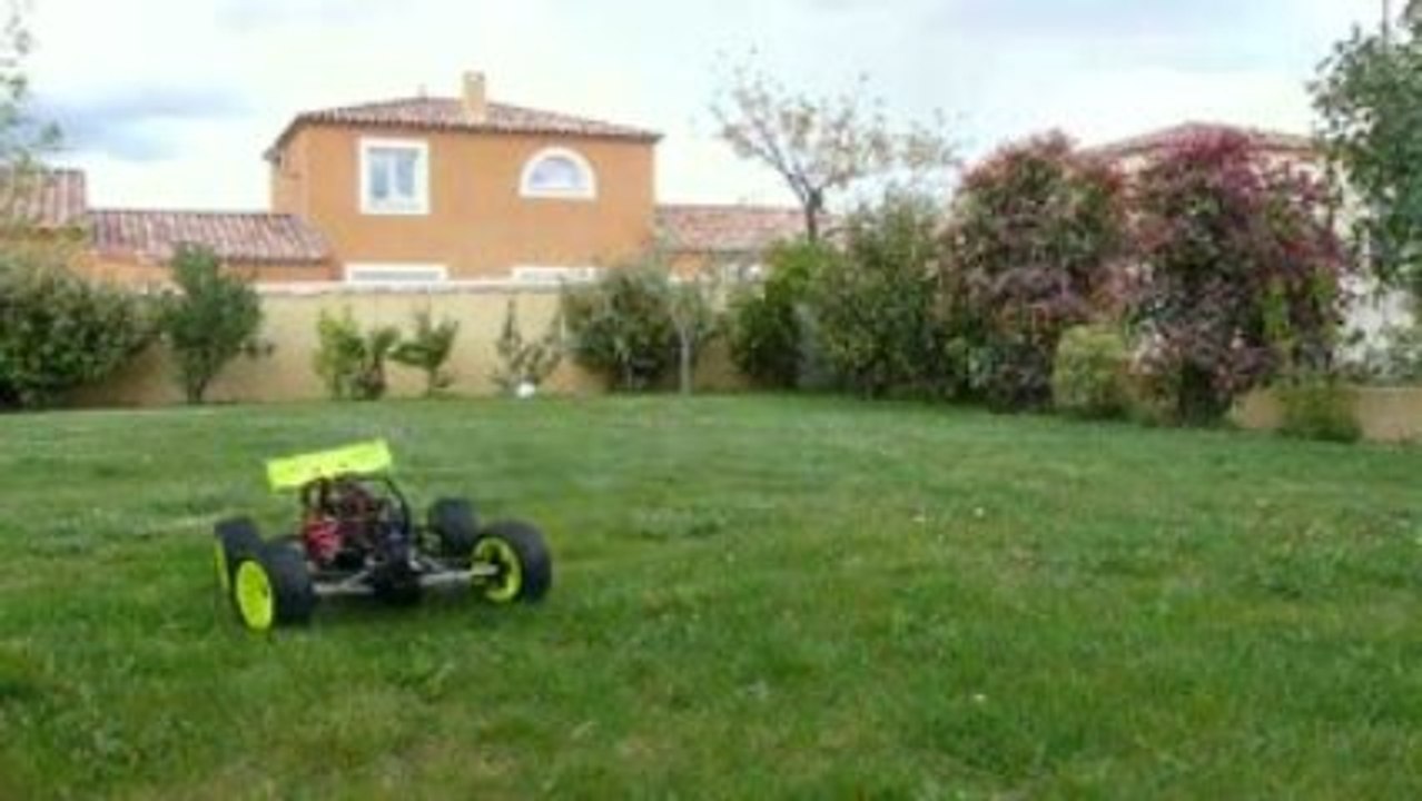 traxxas b-revo petit run avant l'orage