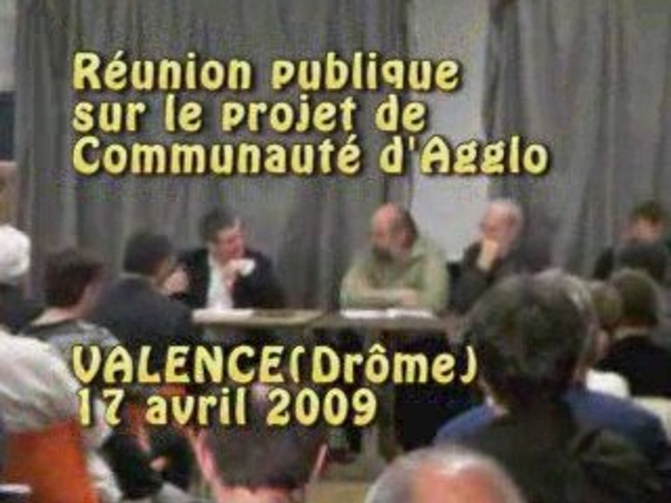 Enjeux de la future communauté d’agglomération de Valence