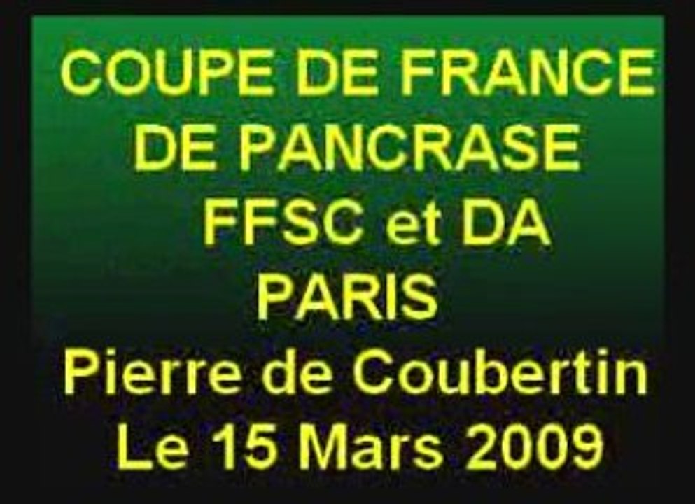 Pancrase coupe de France 5 15 03 09