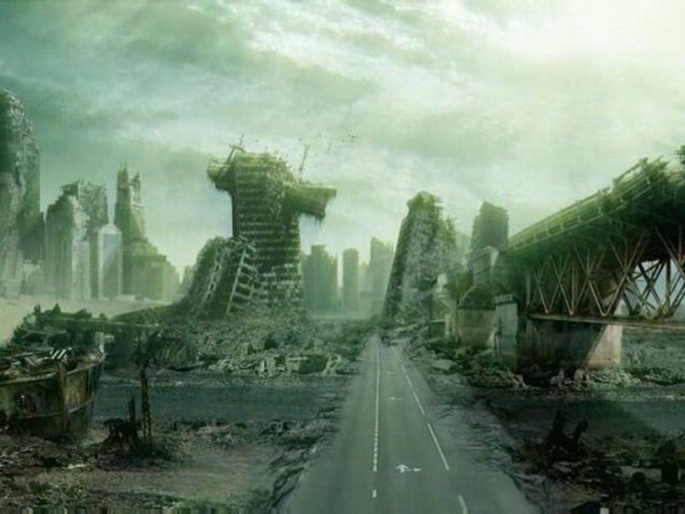 MATTE PAINTING ville detruite