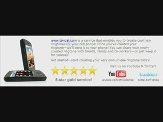 Create a cool ringtone for your cell phone or mobile phone!
