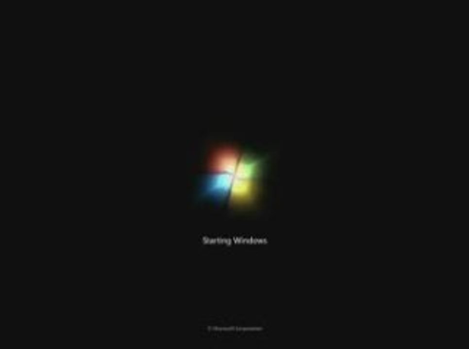Windows 7   animation de démarrage