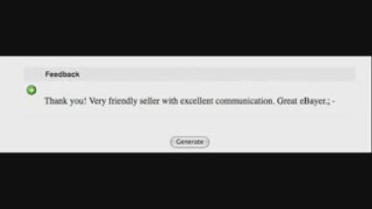 Free Ebay Feedbacks Generator Tools +500 designs