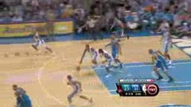 NBA Chris Andersen makes a big block on Devin Brown's lay-up