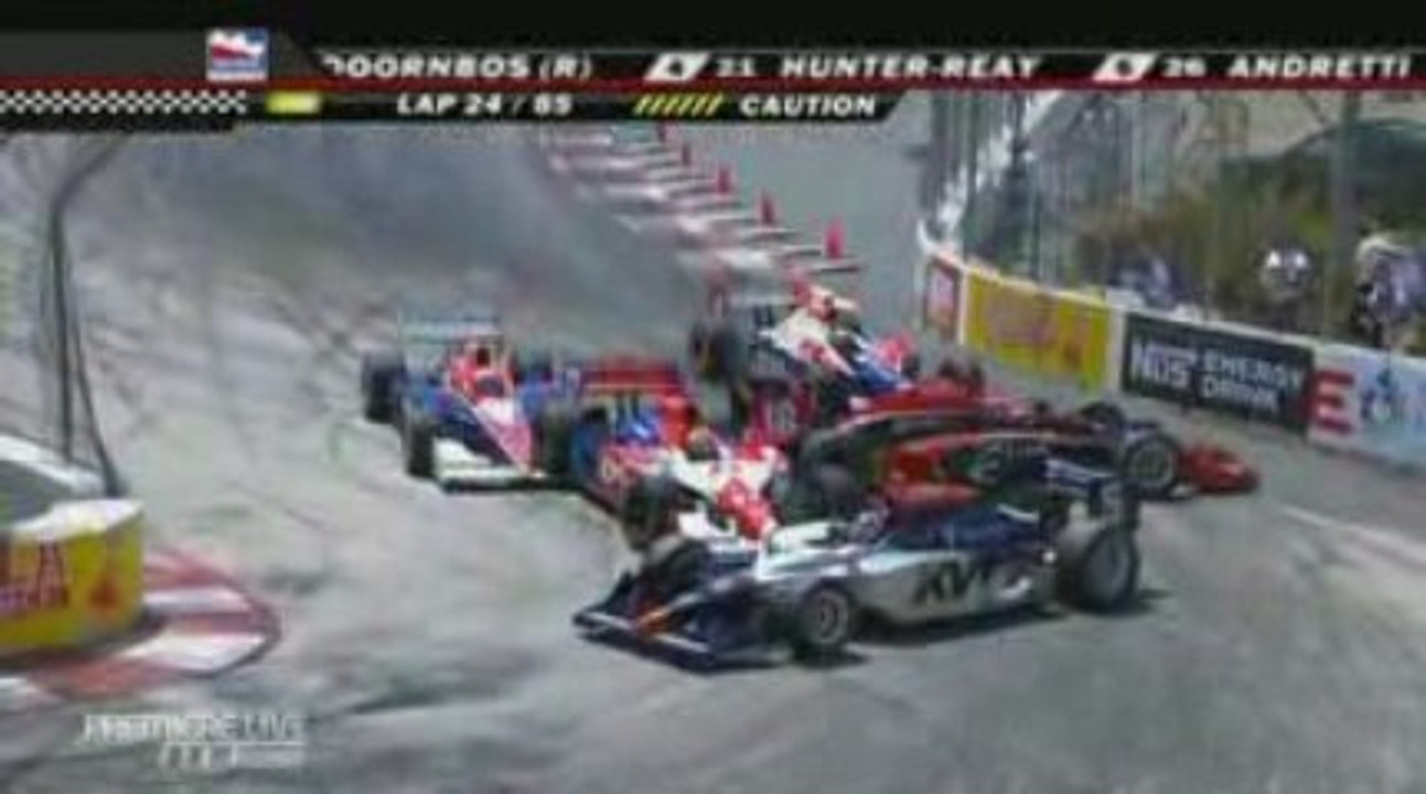 IndyCar 2009 Long Beach pile-up