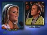 Perez Hilton asks Miss California what she thinks about l...