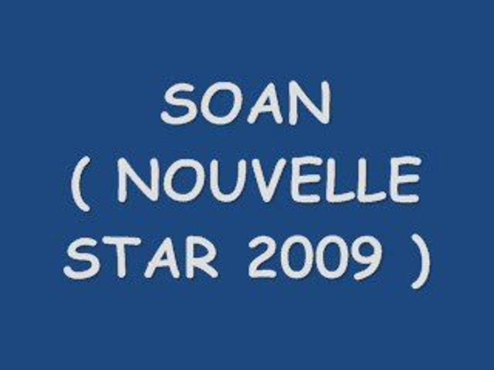 Soan (nouvelle star 2009) Afrika (compo)